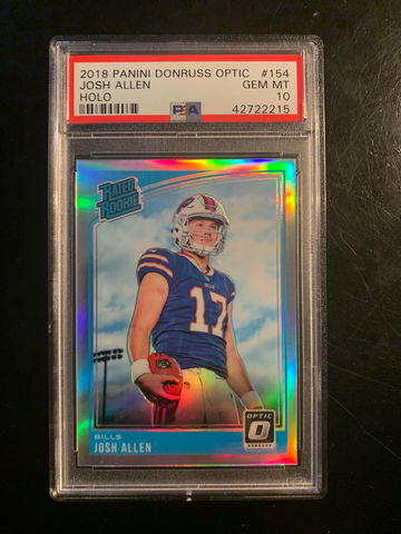 2018 Optic Holo Josh Allen #154 PSA10