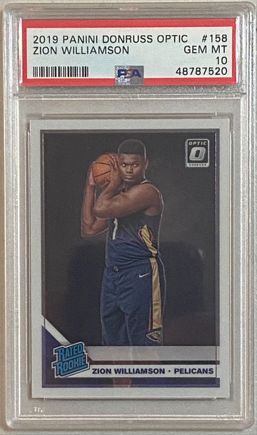 2019 Optic Zion Williamson PSA 10