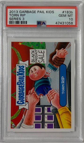 2013 Garbage Pail Kids Torn RIP Series 3 PSA 10 #183b POP 1