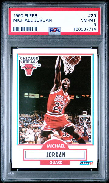 1990 Fleer Michael Jordan #26 PSA 8