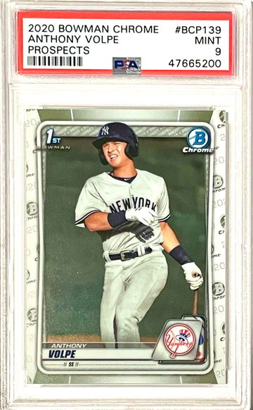 Anthony Volpe 2020 Bowman Chrome Prospects PSA9 MINT Yankees