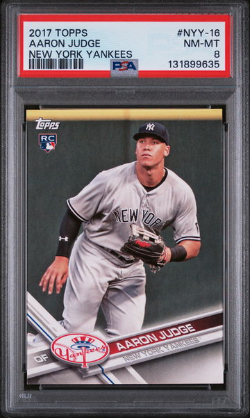 2017 Topps New York Yankees Aaron Judge #NYY16 PSA 8
