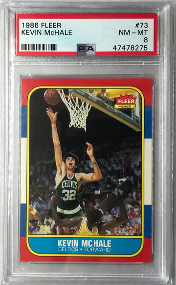 Kevin McHale 1986 Fleer #73 - PSA 8