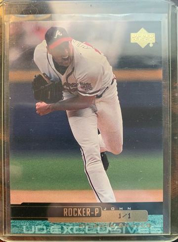 John Rocker 2000 Upper Deck UD Exclusives Gold 1 of 1 1/1