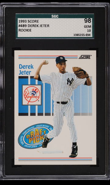 1993 Score Derek Jeter SGC 10 98 Gem Mint