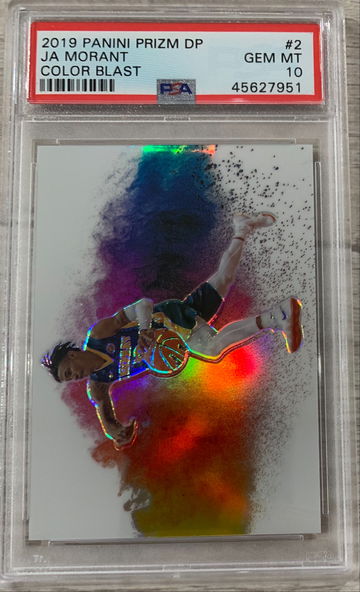 2019 Panini Prizm DP Ja Morant Color Blast PSA 10