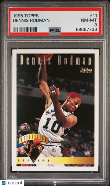 1995 Topps Dennis Rodman #11 PSA 8