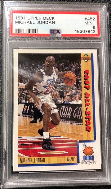 1991 Upper Deck Michael Jordan #452  PSA 9 MINT