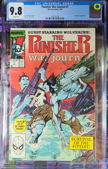 The Punisher War Journal #7 Wolverine Appearance CGC 9.8