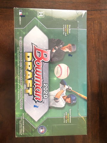 2020 Bowman Draft Jumbo Box - 3 Auto's