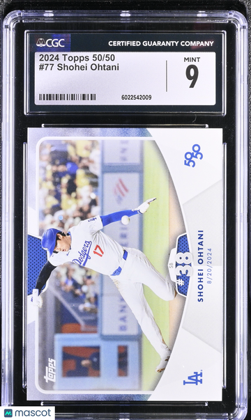 2024 Topps 50/50 Shohei Ohtani #77 CGC 9