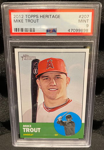 2012 Topps Heritage Mike Trout PSA 9