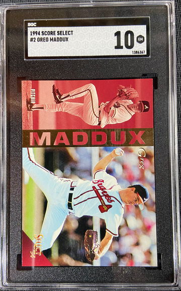 1994 Select Greg Maddux HOF SGC 10 GEM MINT!!