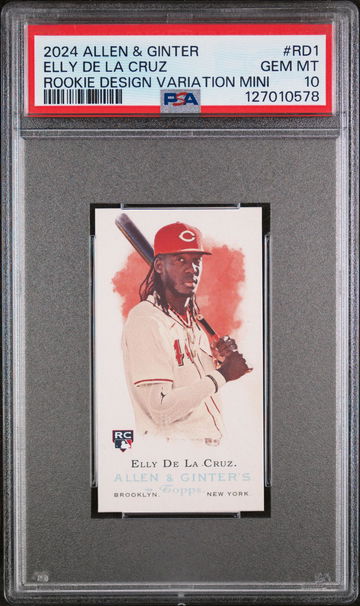2024 Topps Allen & Ginter Rookie Design Mini Elly De La Cruz #RD-1 PSA 10