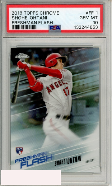 2018 TOPPS CHROME FRESHMAN FLASH SHOHEI OHTANI #FF-1 PSA 10 RC