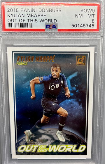 2018 Panini Donruss Out Of This WOrld Kylian Mbappe 