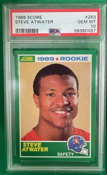 1989 Score Steve Atwater PSA 10 GEM MT