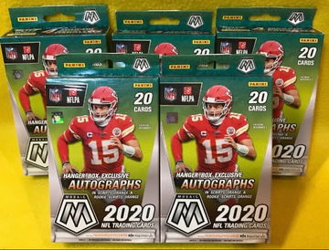 2019 2020 MOSAIC NFL FOOTBALL HANGER LOT OF 5 HANGERS JUSTIN HERBERT JOE BURROW HURTS TUA 