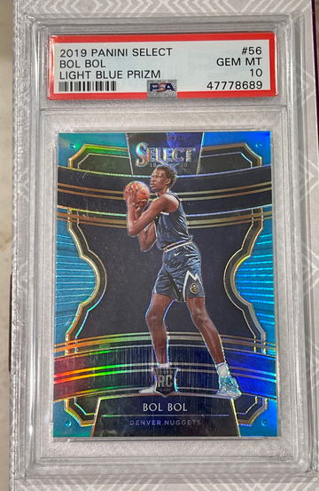 2018-19 Select Bol Bol Prizm Light Blue /299 Gem Mint PSA 10
