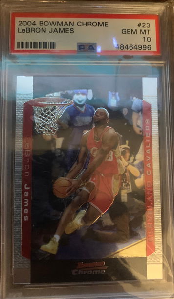 2004 Bowman Chrome Lebron James PSA 10 Rookie RC #23