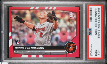 2023 Topps Big League Gunner Henderson #281 Red Rookie PSA 9