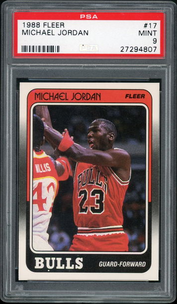 Michael Jordan 1988 Fleer PSA 9 