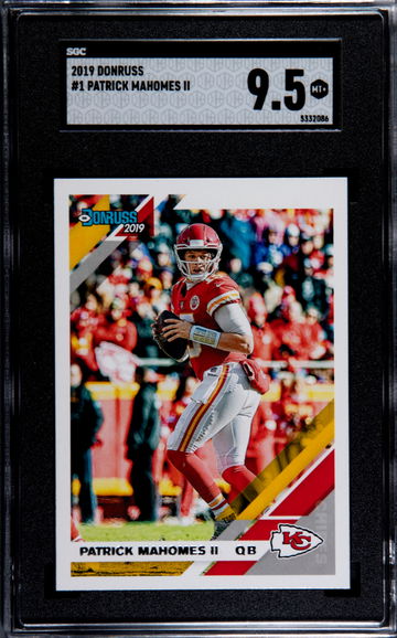 2019 Panini Donruss #1 Patrick Mahomes II SGC 9.5 