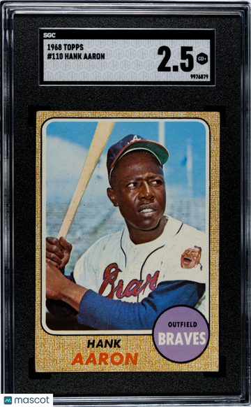 1968 Topps Hank Aaron #110 SGC 2.5