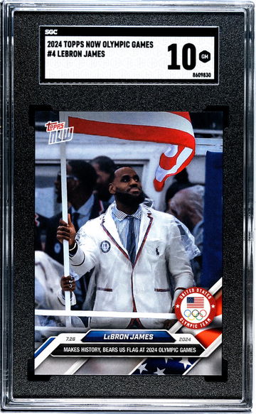 2024 Topps Now Olympic Games #4 Lebron James SGC 10