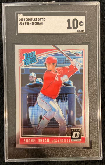 2018 Donruss Optic Shohei Ohtani RR #56 SGC10