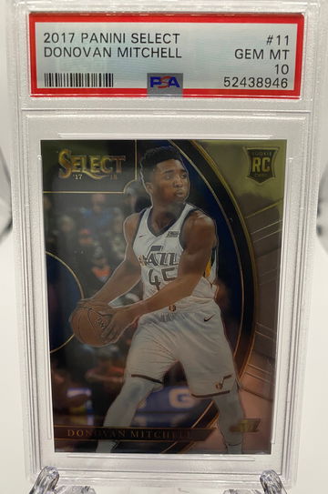 2017 Panini Select Donovan Mitchell ROOKIE #11 PSA 10 GEM MINT