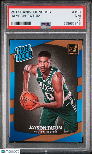 2017 Panini Donruss Jayson Tatum #198 PSA 7