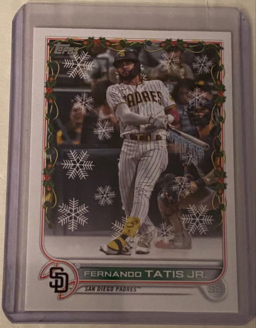 2022 Topps Holiday Fernando Tatis Jr SSP “bat icicles” code 821