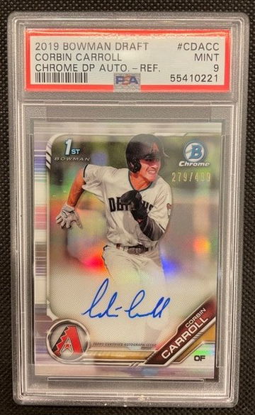 2019 Corbin Carroll Bowman Draft Refractor Auto