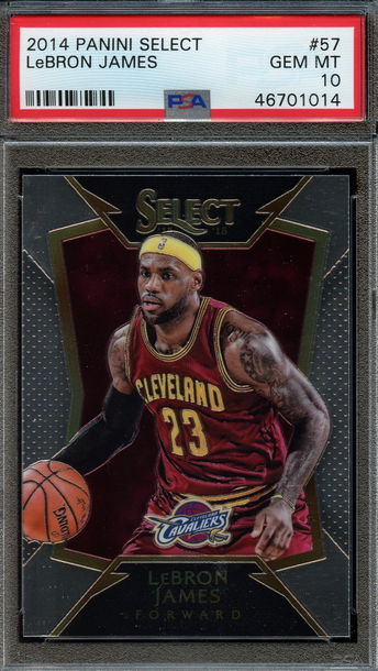 2014 Select #57 LeBron James PSA 10 Gem Mint
