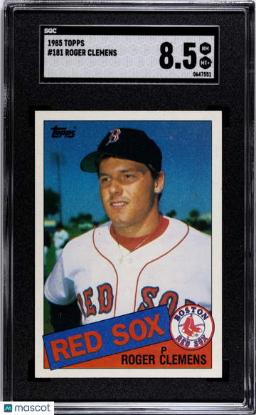 1985 Topps Roger Clemens #181 SGC 8.5