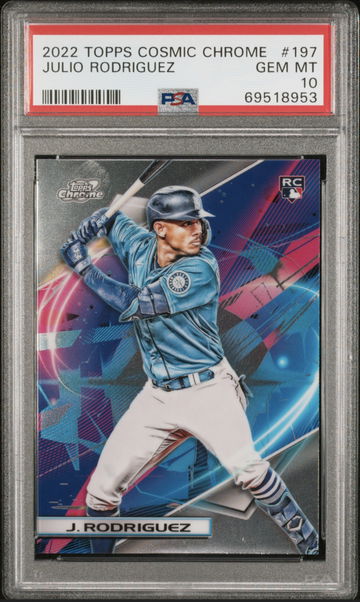 2022 TOPPS COSMIC CHROME JULIO RODRIGUEZ PSA 10 #197