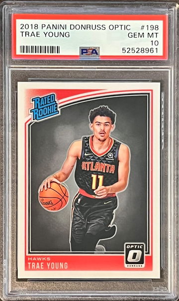 2018 Panini Donruss Optic Trae Young #198 PSA 10