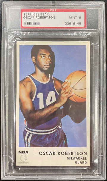 1972 Icee Bear Oscar Robertson PSA 9 Mint