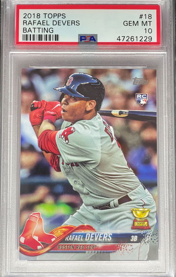 PSA 10 2018 Topps Rafael Devers Batting #18