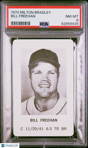 1970 Milton Bradley Bill Freehan PSA 8