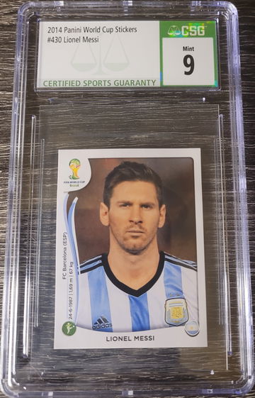 2014 Panini World Cup Stickers $430 Lionel Messi CSG 9
