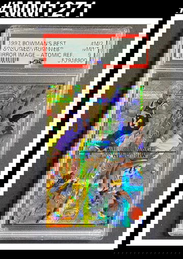 PSA 9 1997-98 Bowman's Best Shaquille O'Neal Mirror Image Atomic Refractor #MI2