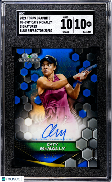 2024 Topps Graphite Caty Mcnally #GS-CMY Sigs. Blue Refractor SGC 10 Auto 10