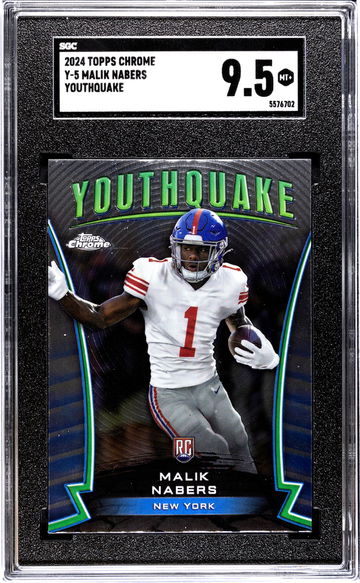2024 Topps Chrome #Y-5 Malik Nabers Youthquake SGC 9.5