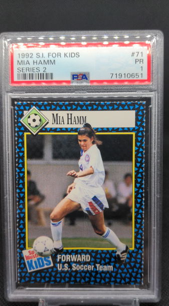 1992 Sports Illustrated SI For Kids Series 2 #71 Mia Hamm RC PSA 1