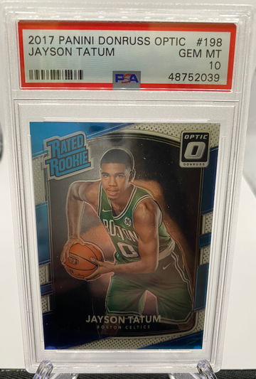 2017 Panini Donruss Optic Jayson Tatum ROOKIE #198 PSA 10 GEM MINT