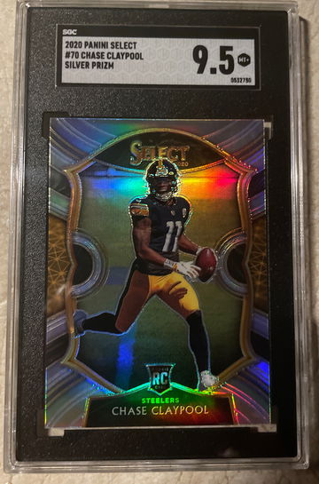 2020 Panini Select Chase Claypool Silver Prizm #70. 9.5!