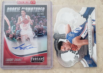 Landry Shamet RC LOT 2018 Threads Rookie Signature Auto /95 & Crown Royale 