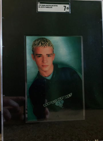 1999 Panini Winterland NSYNC Justin Timberlake - SGC 7 NM
